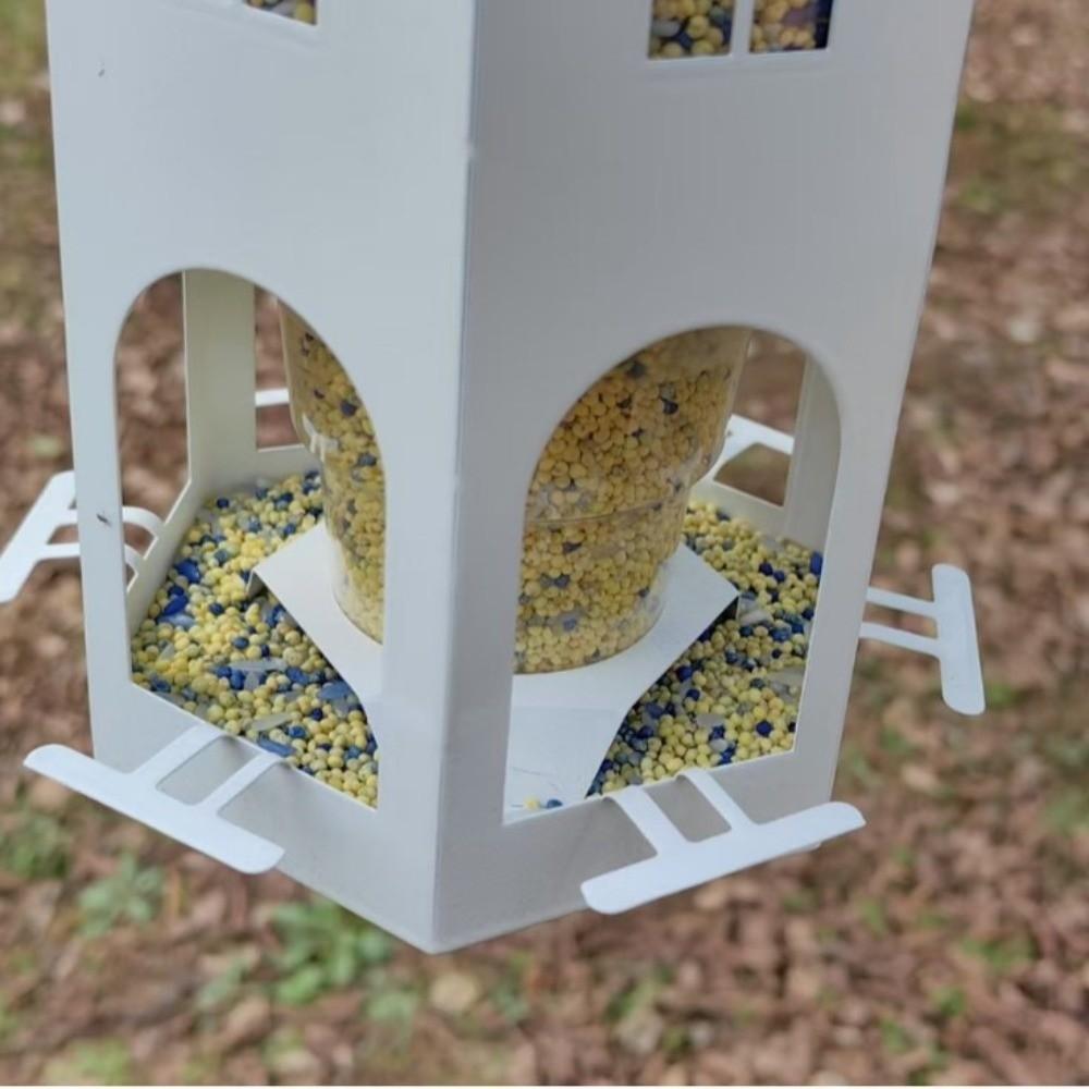 Waterproof Castle Bird Feeder Squirrel Proof Bird Feeding Station Hanging Bird Feeder  Patio