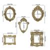 5Pcs Vintage Resin DIY Shadow Box Frame Gold DIY Mini Photo Frames Memory Display Frames Gifts