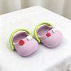 1 Pair Round Toe Silicone Mini Slippers Simulation Cotton Doll Slippers  Kids Gift