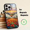 Van Gogh Monet Oil Painting  Phone Case For iPhone17,16,15,14,13,12,11 Plus,Pro Magnetic For Magsafe Wireless Charging