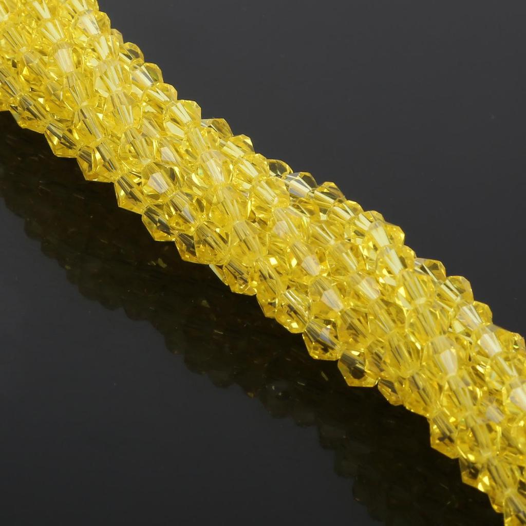 6mm DIY Colored Glass Crystal Pointed Beads for Jewelry and Phone Chain Accessories