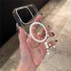 Ultra Thin Transparent Phone Case For iPhone 16 12 14 13 15 Pro Max Plus For Magsafe Magnetic Wireless Charge Clear PC Cover