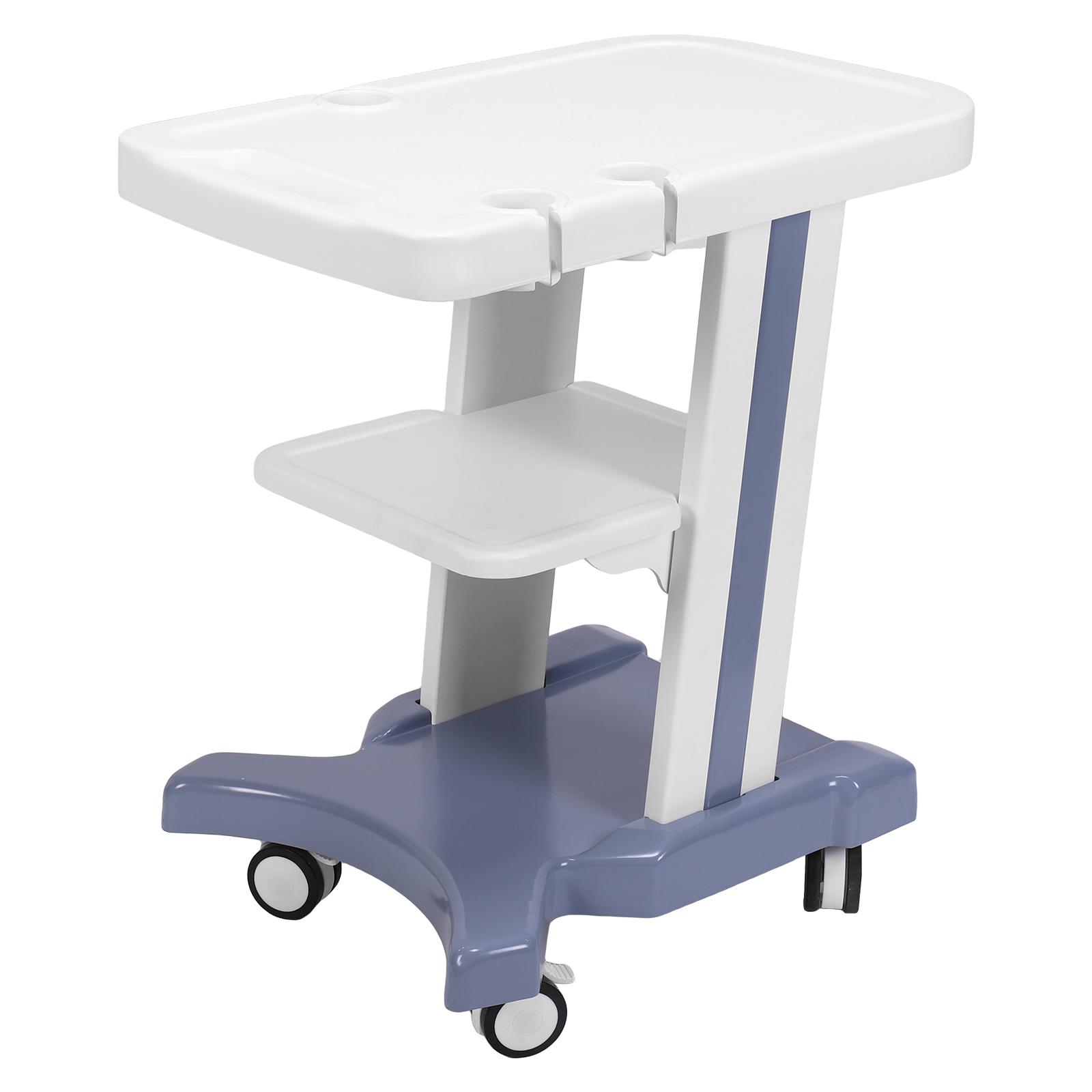 

Medical Trolley Cart with Wheels Mobile Ultrasound Trolley Cart Shockproof for Dental Clinics Hospitals & Beauty Salons