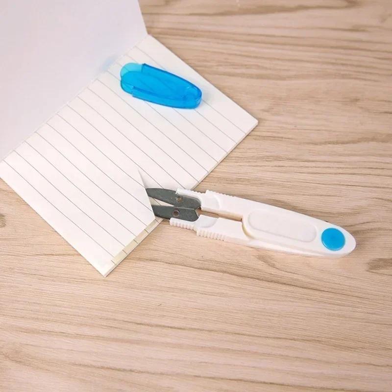 2 Pcs/set Cross-stitch Embroidery Thread Cutter Scissors Clipper Snips & Safety Cover Kits Tailers' Scissors