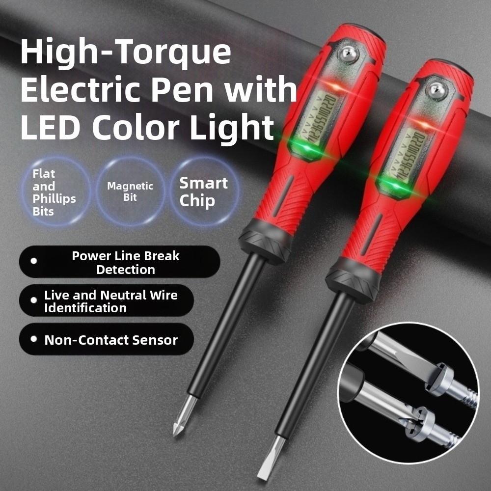 Non-contact Induction Non-Contact Screwdriver LCD Display Screen Power Detector  Electrical Testing