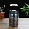 Coffee Beans Vacuum Sealed Jar, Transparent Glass Food Storage Jar, Household Moisture-proof and Airtight Container Mason Jars