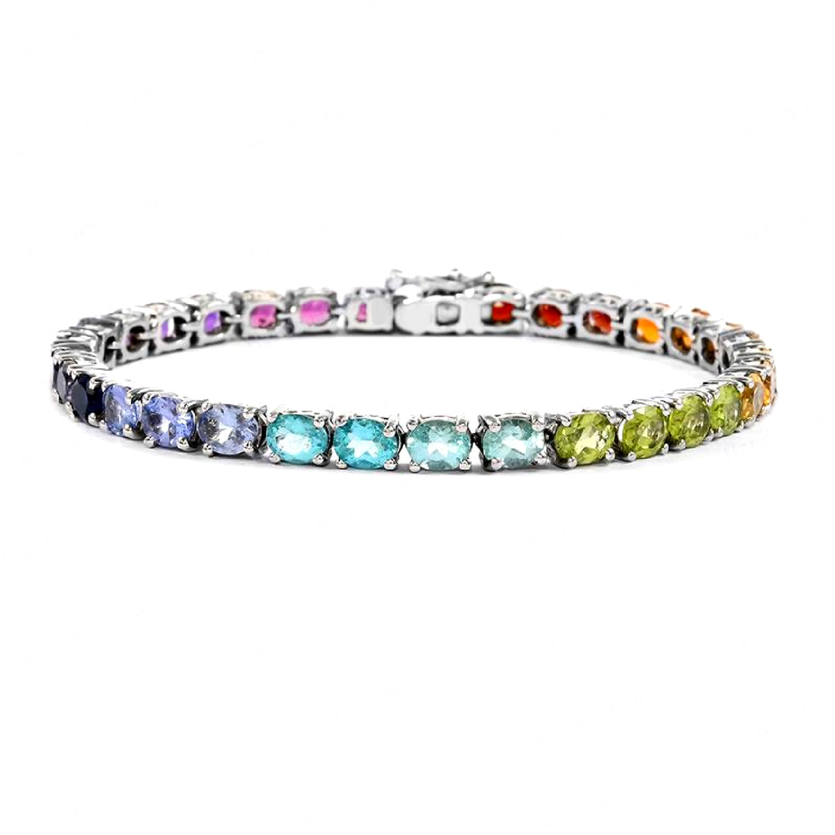 

Multi Stone Tennis Bracelet - 925 Sterling Silver