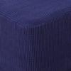 Square Ottoman Slipcover Polyester Stool Protector Cover Jacquard Fabric