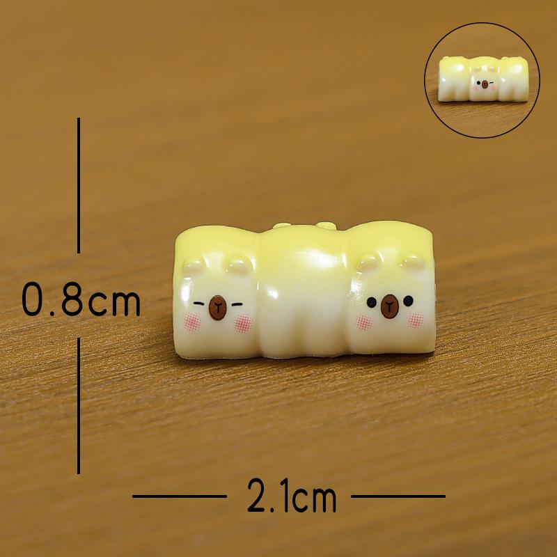 Micro-landscape Ornaments, Animal Toast, Home Desktop Resin Craft Decorative Small Ornaments, Car Accessories