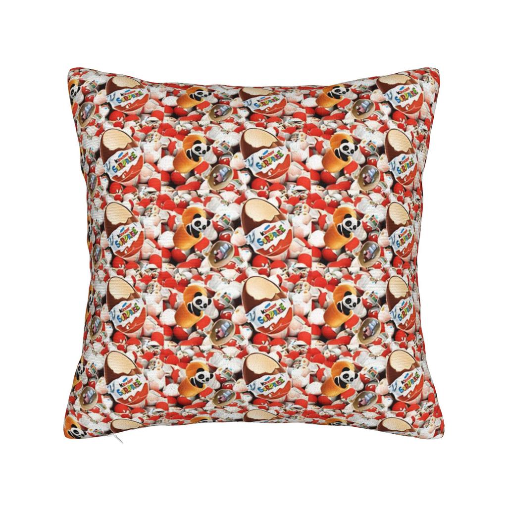 Pillow Case Kinder Surprise Joy Snack Soft Pillow Cover For Couch Sofa Bedroom Novelty Pillowcases