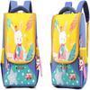 Cartoon Rabbit Kids Bag, Waterproof Yellow Backpack with Massage Straps for School and Travel, Lightweight Design