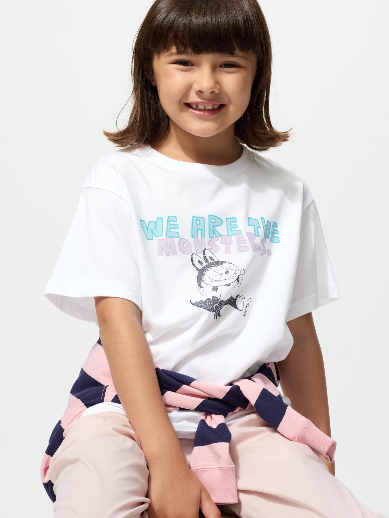 

Uniqlo Girls Pop MarT UT Graphic T shorT Sleeve F 00 WHITE/KIDS 160