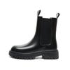 Inner Height Increasing Martin Boots Women's British Style Medium Tube Thick-soled Retro Smoke Boots Chelsea Boots Autumn and Winter Versatile Short