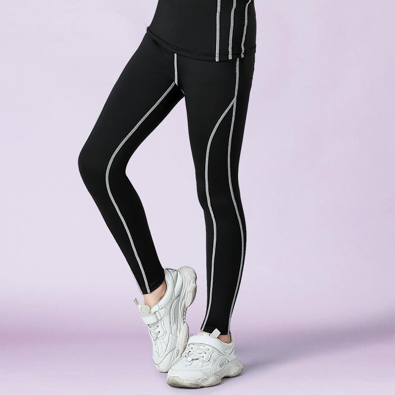 

Girls Quick Dry Sports Base Layer Set: High Elastic Leotard for Basketball and Football Training 170 [165-175cm]