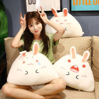 Plush Rabbit Pillow Cushion Creative Stuffed Plush Toy for Kid Girl Balls Doll Kawaii Dumpling Doll Gift Sofa Cushion