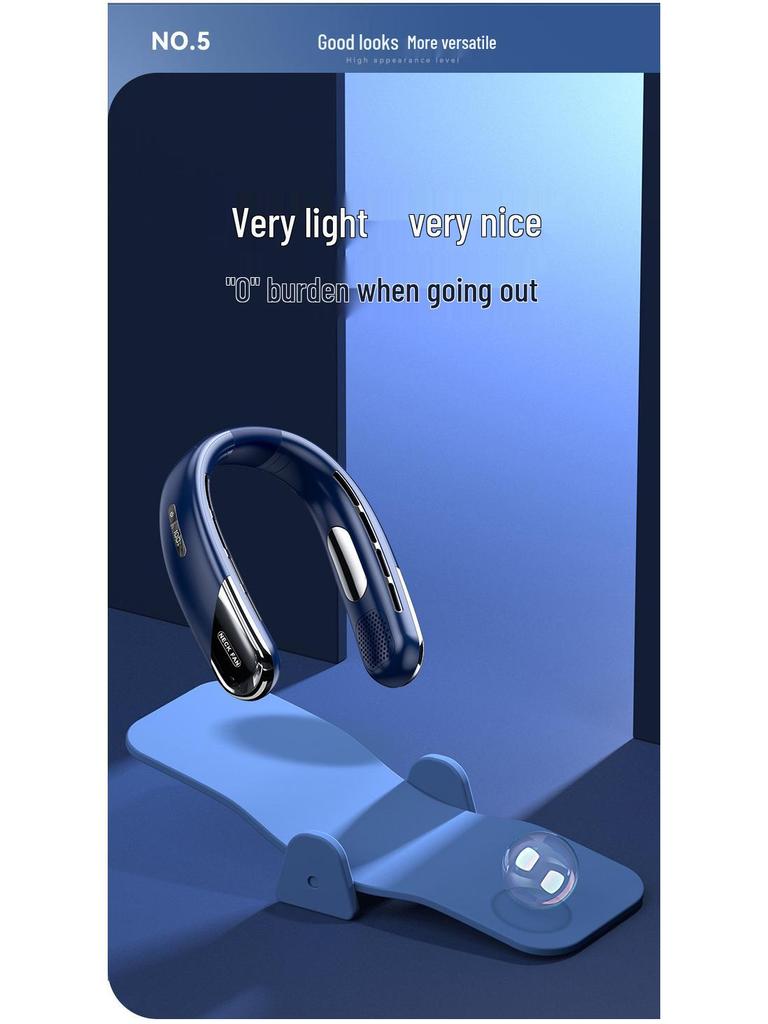 Bladeless Hands-Free Neck Fan: Portable, Wearable, and Perfect for Outdoor Sports