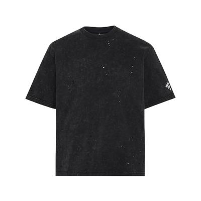 T Shirts Men's Black Crew Neck Moderate LD4899