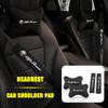 Fashion Car Seats Neck Pillow Headrest Shoulder Pad Accessories For Alfa Romeo Giulietta Mito Giulia Stelvio Brera 147 156 159