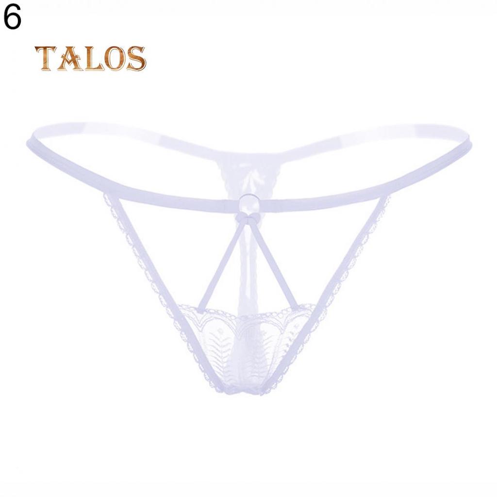 Talos Sexy Lace Strap G-String Hollow Out Elastic Thong Underwear Women's Underpants Soft Brief