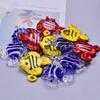 2pcs/Lot Fashion Ocean Animal Glass Tropical Fish Charms For Jewelry Making Earrings Necklace Pendant DIY Sea Clownfish Pendants