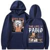 Rapper Kanye West Graphic Print Hoodies THE LIFE OF PABLO Hoodie Men Women Hip Hop Fashion Vintage Oversized Hooded Sweatshirts
