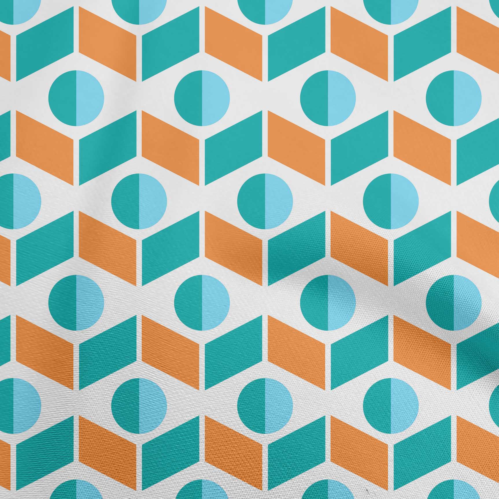 

oneOone Georgette Viscose Green Fabric Geometric Sewing Craft Projects Fabric Prints By Yard 42 Inch 42 Inch Wide - Viscose Chiffon небо синє кольору