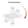 OLOEY 64GB Dual-Port USB 2.1 Type-C & USB-A Flash Drive