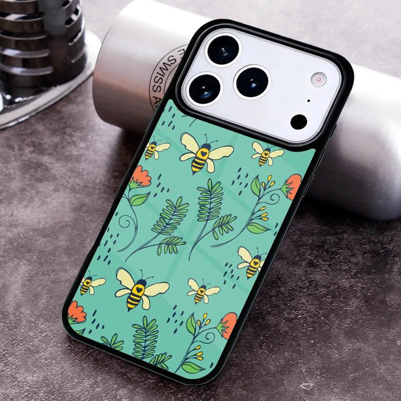 Bees Phone Case For iPhone 17 16 15 14 13 12 11 Pro Max Plus 17Air Soft Silicone Cover