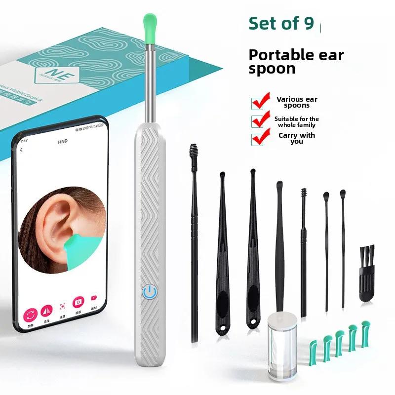 Visual Ear Cleaner With Camera LED Lights 4.0mm Lens Ear Wax Removal Tool Take Video HD Earpick Gifts