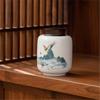 Horned Pansy Pengcheng Wanli Ceramic Tea Infuser Mug & Caddy Gift Set