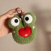 Creative Schoolbag decoration Coin purse Backpack Keychain Plush Toy Key buckle Frog Key Chain