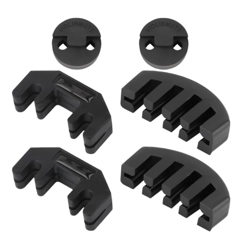 Rubber Violin Mutes Silencers Acoustic Violin Silencers Claws Style Violin Practice Mutes for Practice and Performances 1