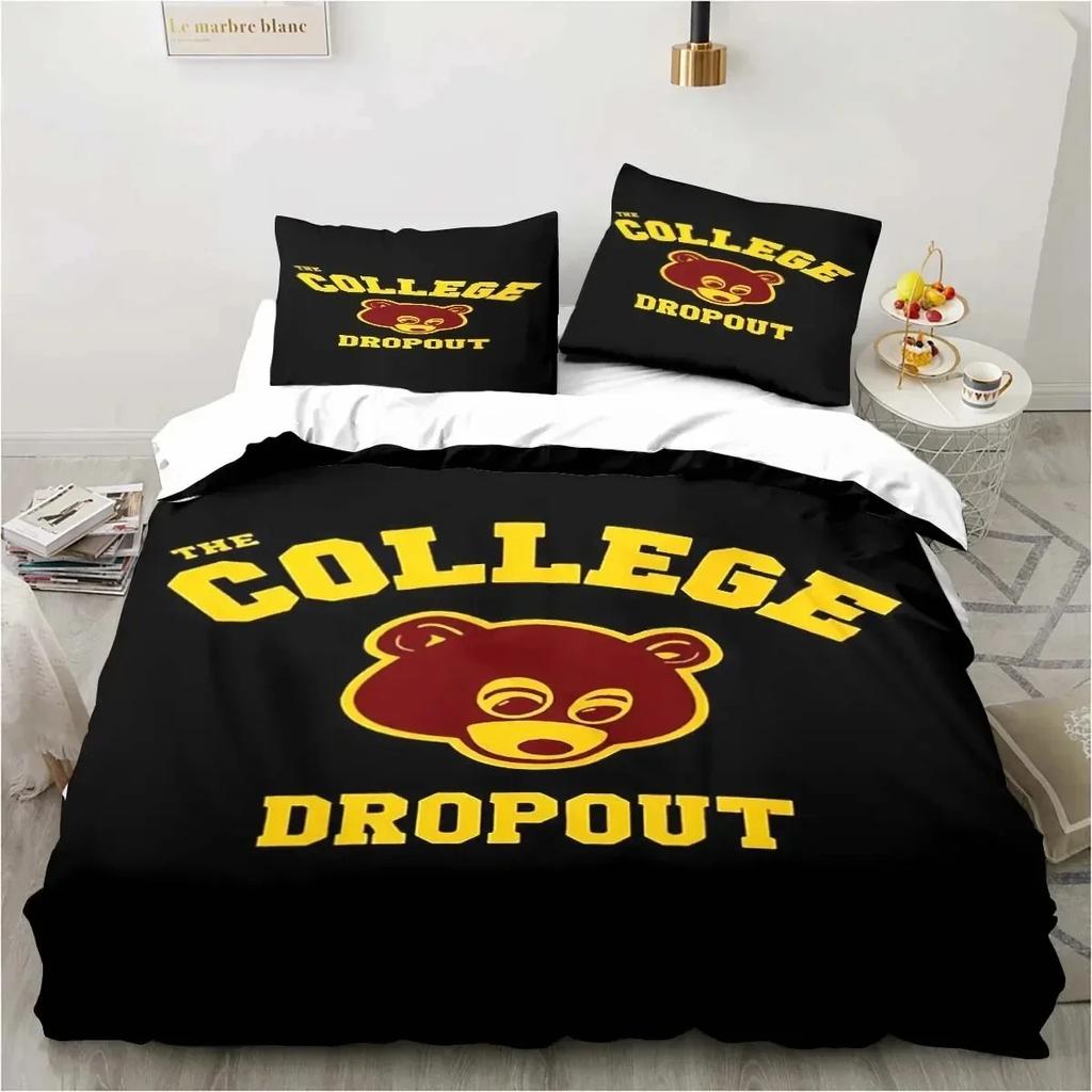 Comforter 3D Print Kanye West Rapper Art Cartoon Bedding Set Bedroom Soft Modern S Comefortable Quilt