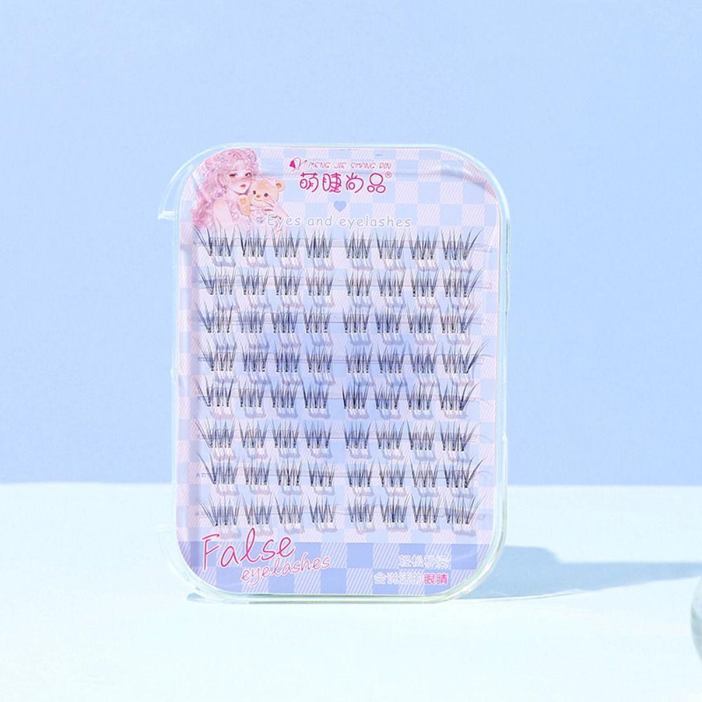 Sweet Adhesive False Eyelashes Makeup Glue Free Fake Lashes  Women/Girls