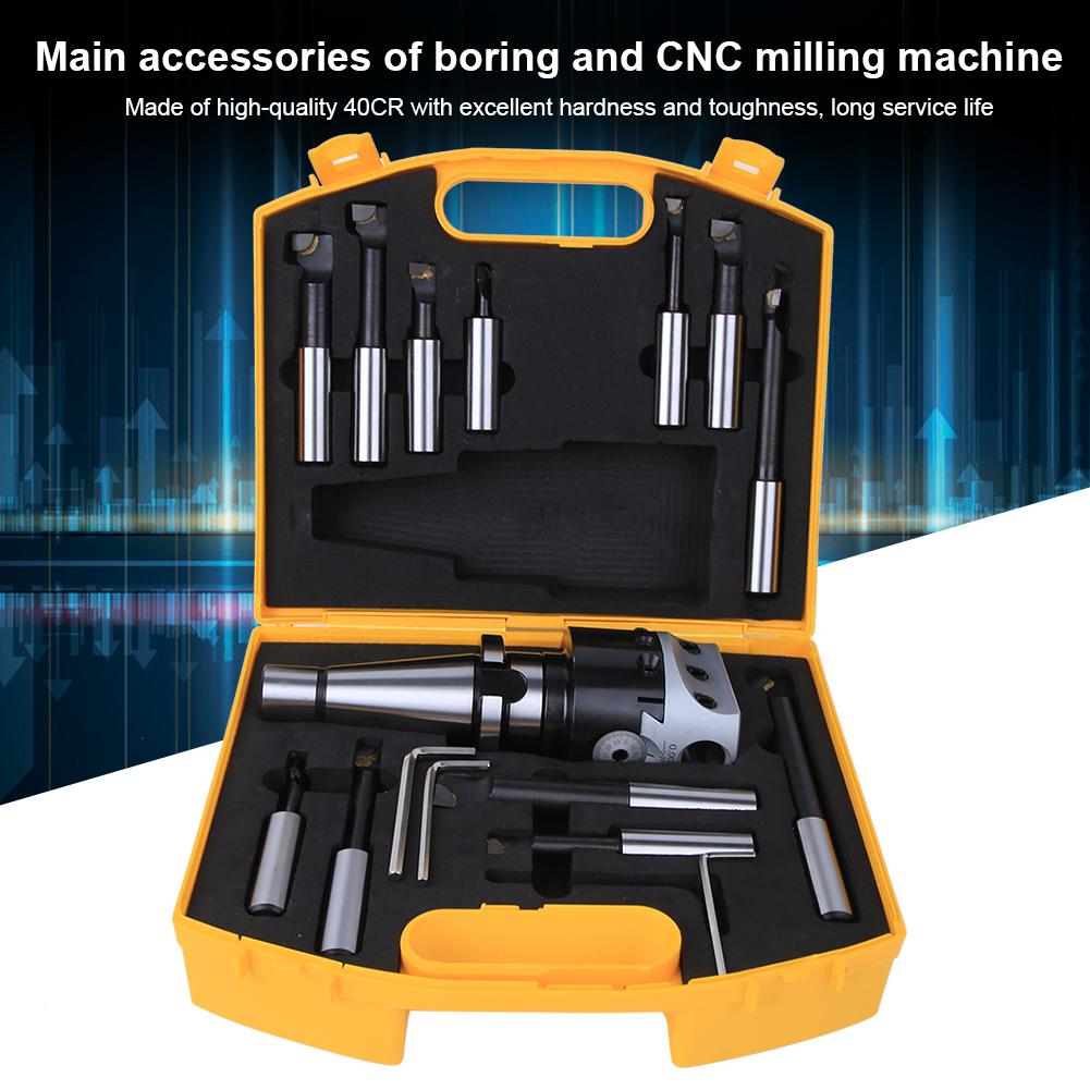 Boring Head Set High Quality 40CR CNC Milling Tools Kit Set F118 75mm DiameterNT40F11812PCS