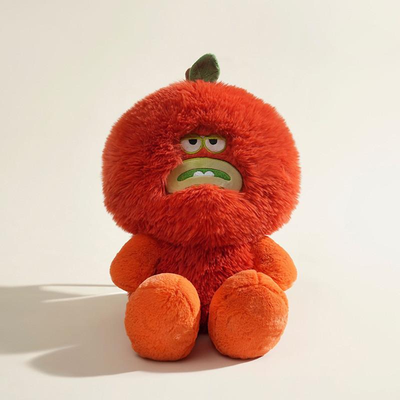 Soft Plush Monster Peach Fruit Toy With Pp Cotton For Bedroom Decor And Gifts