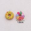 10Pcs Random Assorted Donut Resin Charms For Diy Jewelry Earrings Keychains And Dollhouse Accessories
