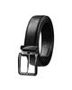 [ObiOri] Men's Genuine Leather Belt, Large Size, Gentleman's Belt (Black)