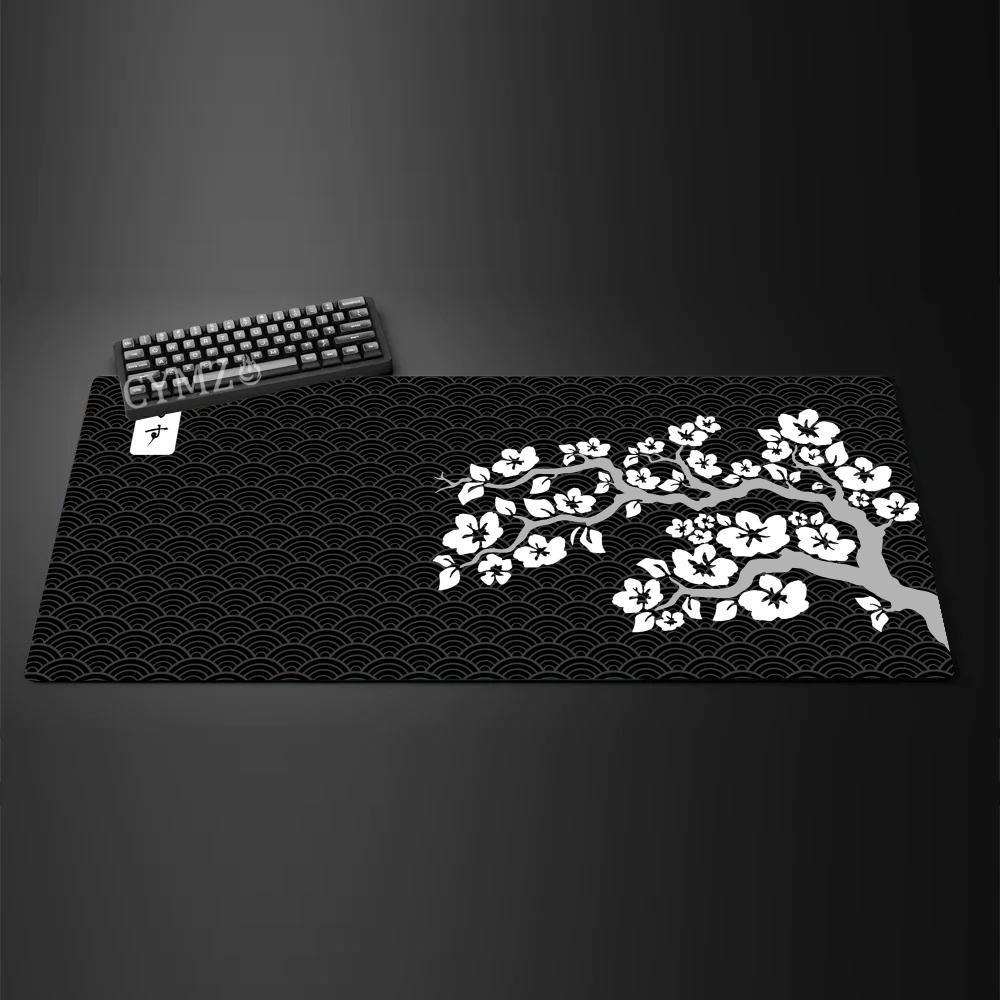 Ukiyoe cherry blossom pattern Mouse Pad Desk mat rubber antislip Durable desk accessories suitable for office and gaming 800x300x2mm