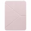 MUTURAL For iPad Pro 11 (2024) Case PU Leather Clear Back Tablet Cover with Pencil Holder Origami Standing