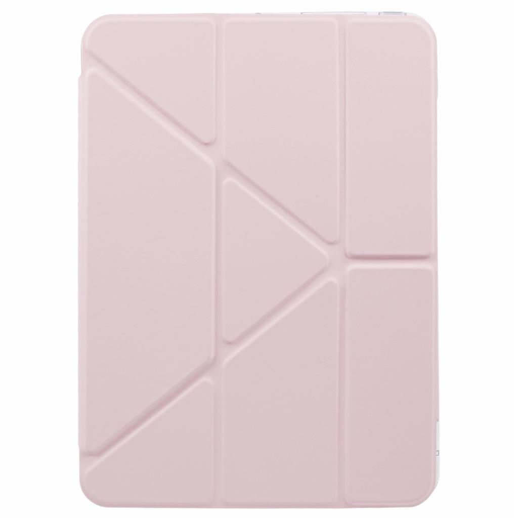 MUTURAL For iPad Pro 11 (2024) Case PU Leather Clear Back Tablet Cover with Pencil Holder Origami Standing