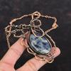 Iolite Sunstone Copper Necklace Wire Wrapped Necklace Gemstone Jewelry Adjustable Necklace Handmade Necklace For Gifts Unique Copper Jewelry