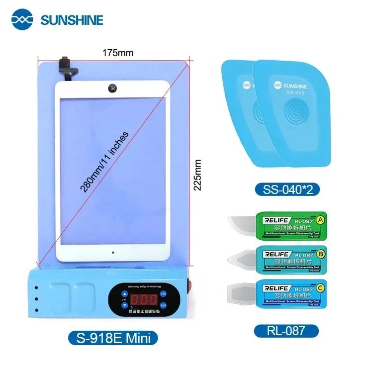 SUNSHINE S-918E LCD Dismantling Treasure Electric Heating Mat Screen Separator Removal Machine For Mobile Phones Pad Repair tool