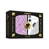 Copag 1546 Design Plastic Playing Cards Poker Size Jumbo Index 100% (Standard) Purple/Grey (1 Set)