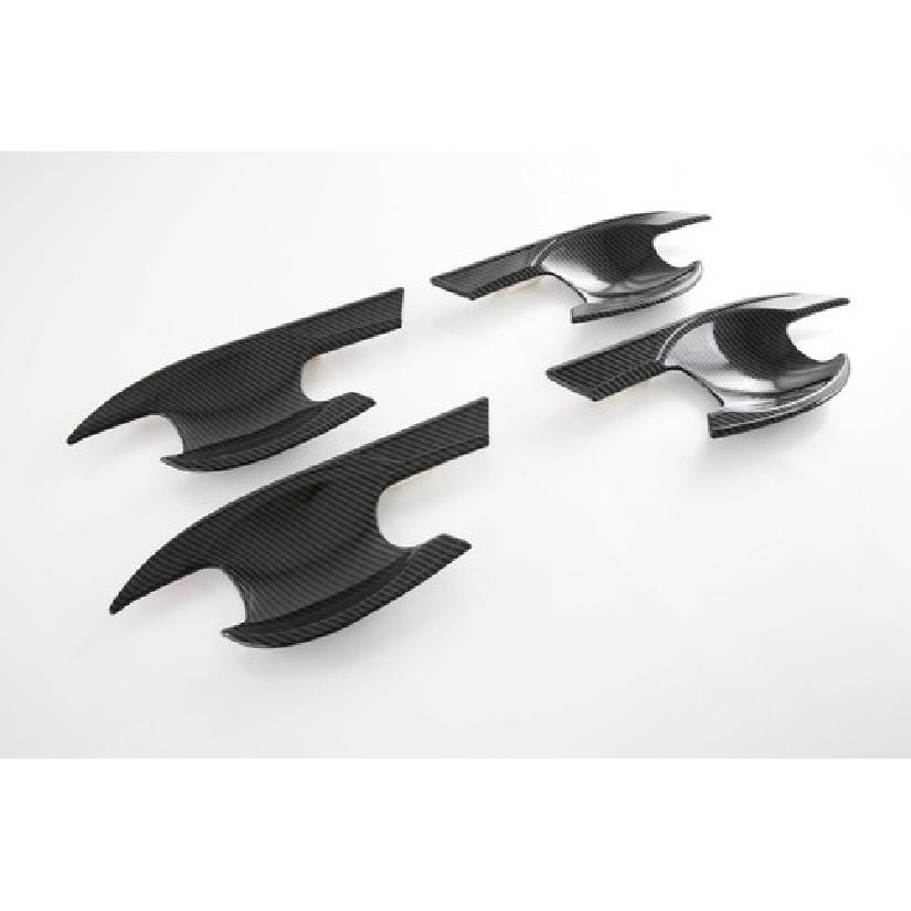 Carbon Fiber Look Door Handle Bowl Cover Trim For - Honda Civic Sedan