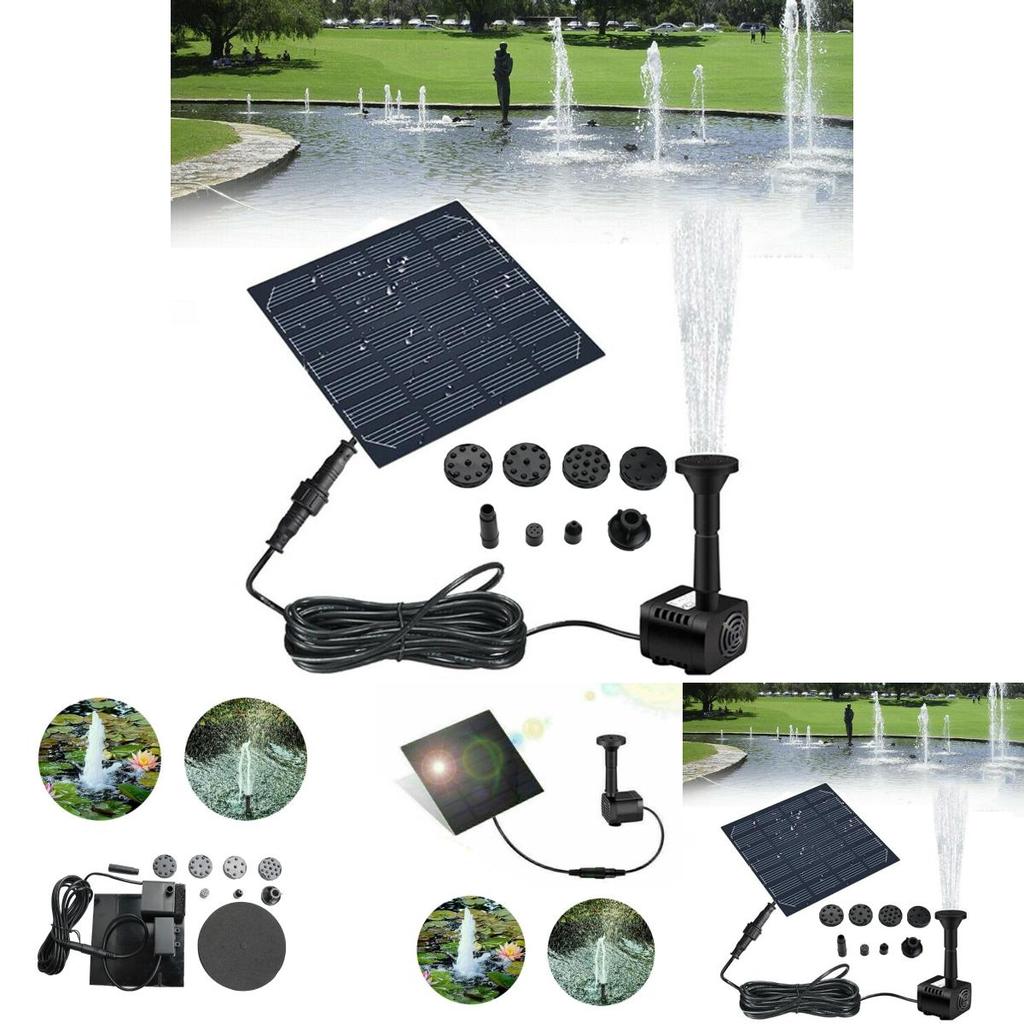 Solar Powered Fountain Garden Pond Water Feature Pump Kit Add Joy To Your Garden