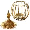 Arabian Gold Incense Burner Gold Iron Candlestick Creative Home Model Essential Oils Aromatherapy Lamp Home Decoration