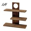 Stable Wooden Organizer Three Layers Coffee Cup Storage Rack Durable Countertop Multi Layer Organizer Space Saving Display Stand for Kitchen Mug