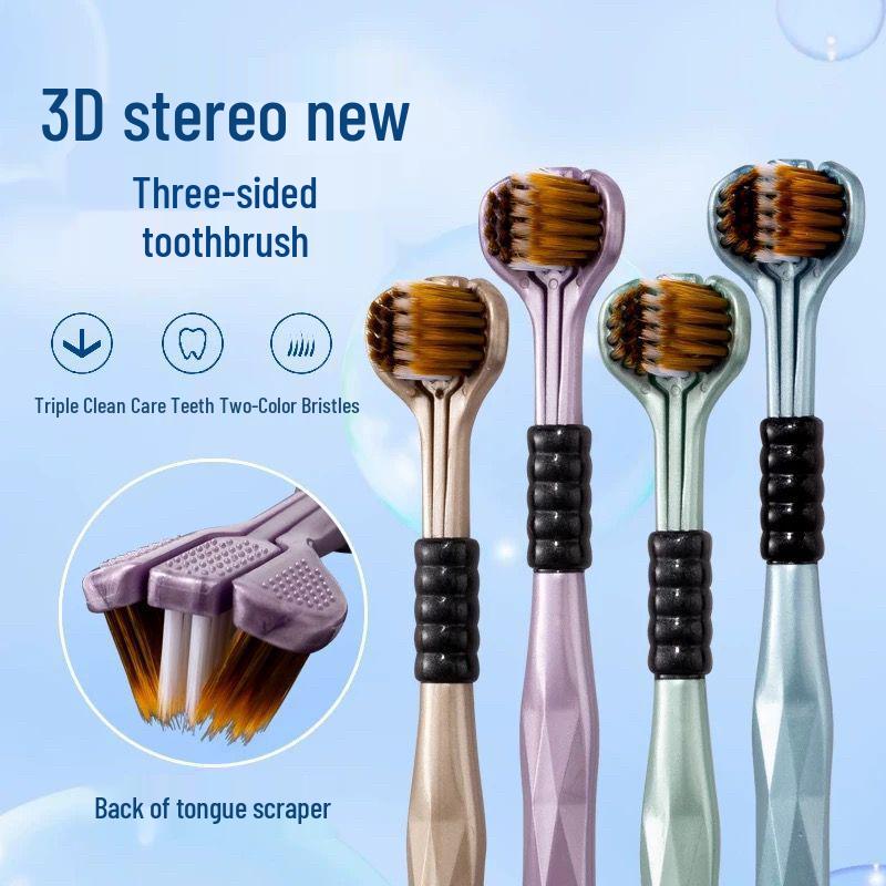 3D Interdental 360° Toothbrush for Adults & Kids - All-Around Clean with No Dead Corners