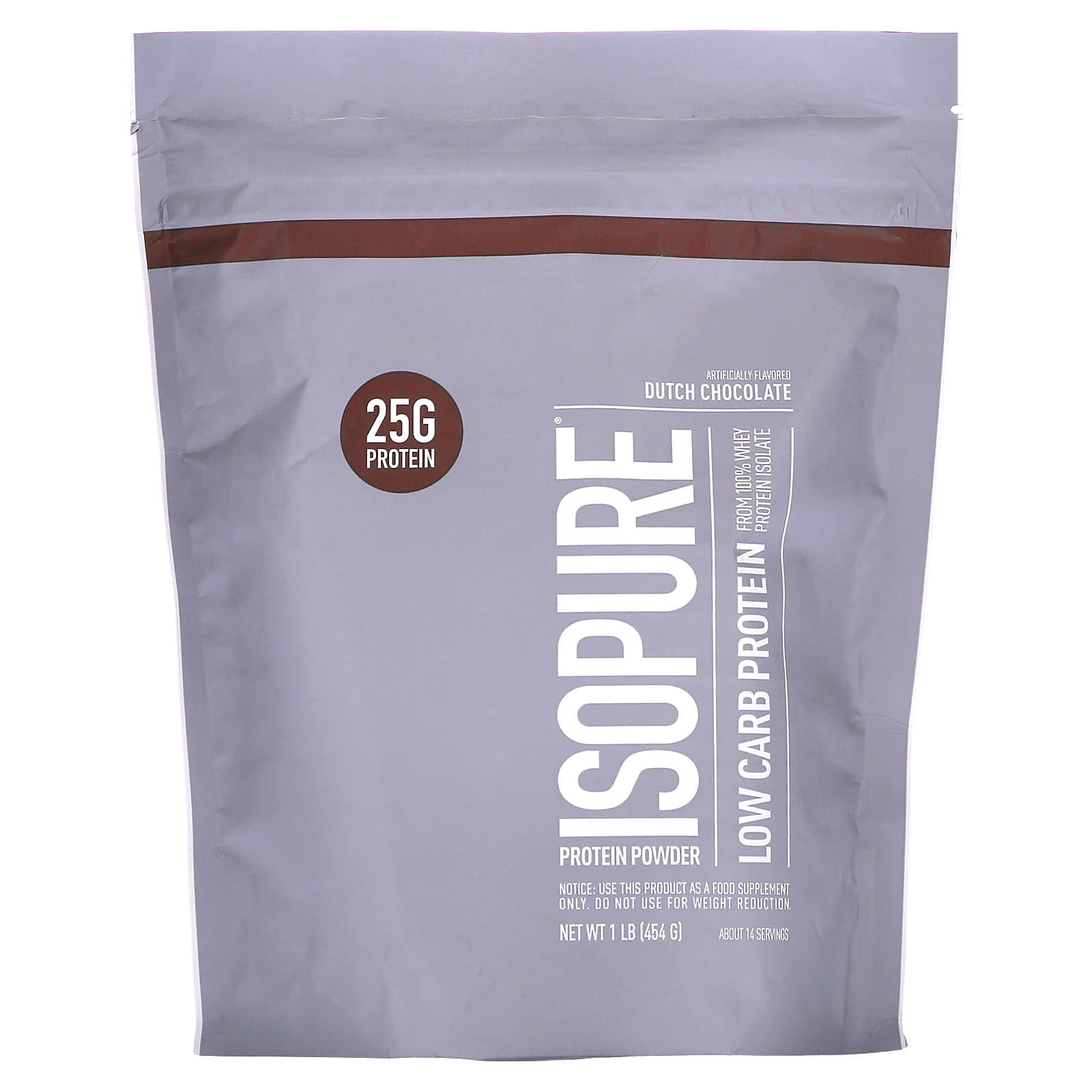

Isopure, Low Carb Protein Powder, Dutch Chocolate, 1 lb (454 g)